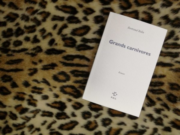 GRANDS CARNIVORES, Bertrand Belin, éditions P.O.L.