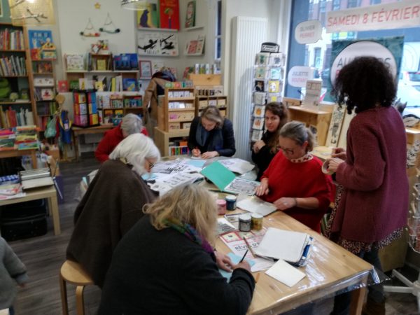 Souvenirs de l’atelier gravure et de la mise en avant des éditions Picquier !