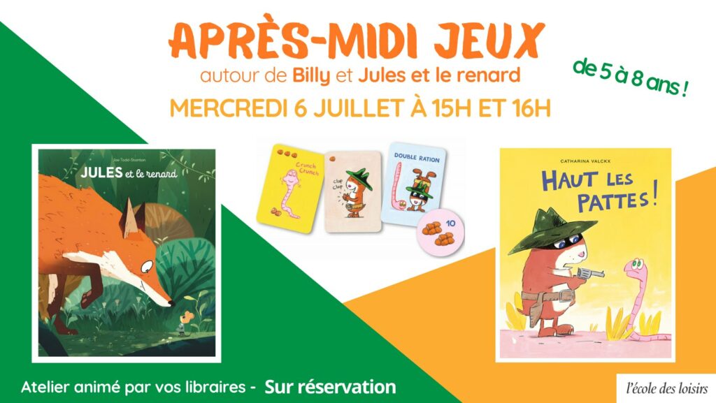 APRÈS-MIDI JEUX ÉCOLE DES LOISIRS