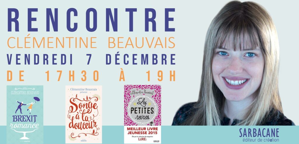 Rencontre avec Clémentine Beauvais à la librairie Au Temps Lire