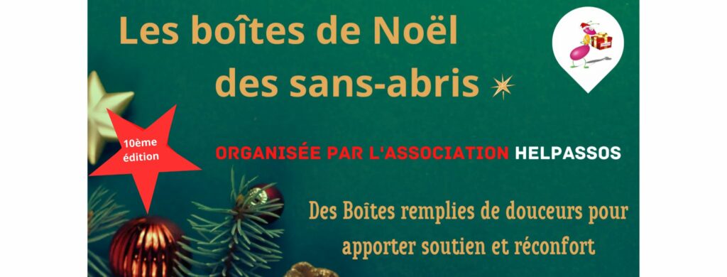 Collecte des Boîtes de Noël pour les sans-abris !